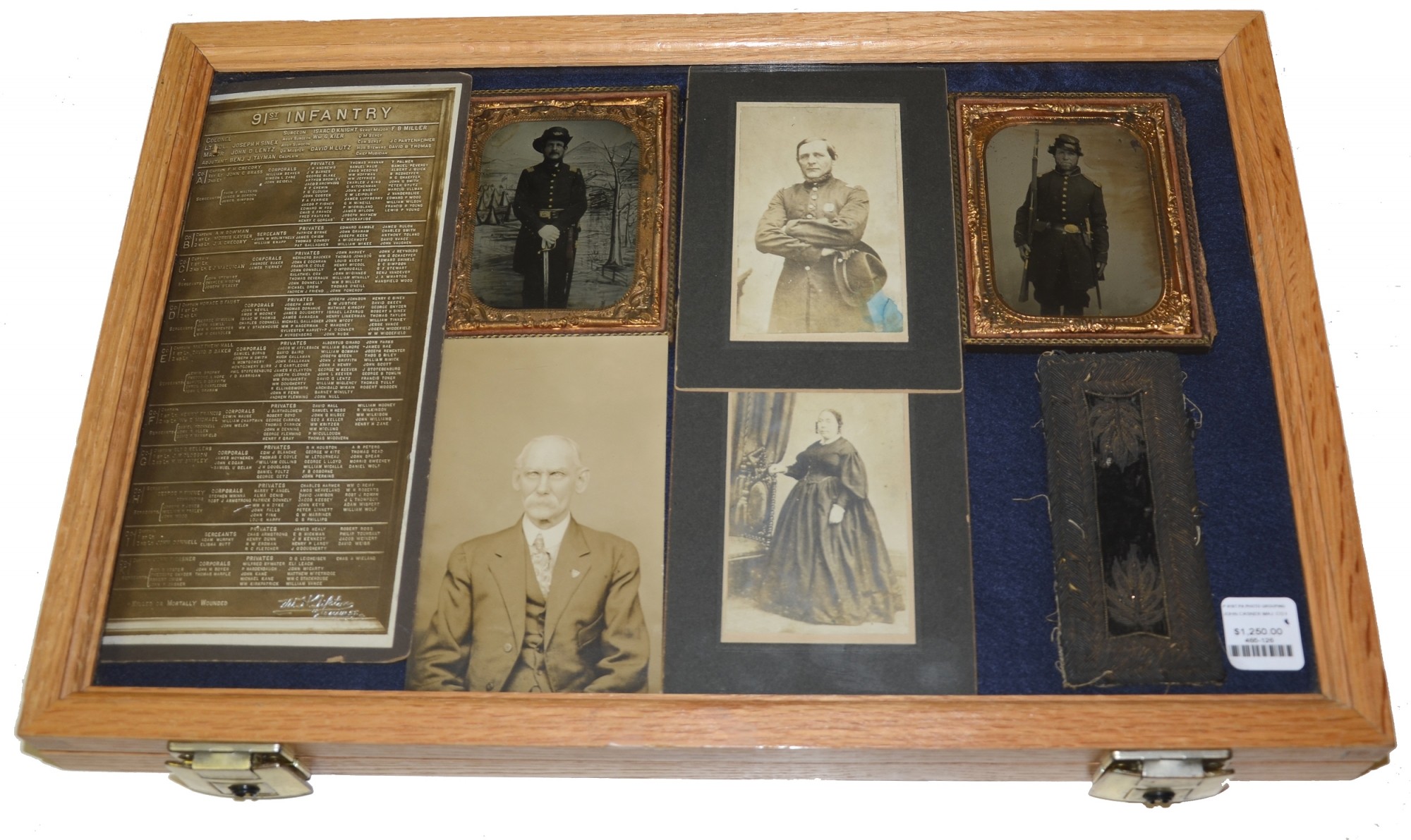 GROUP OF PHOTOGRAPHS RELATING TO MAJOR JOHN F. CASNER, 91ST PENNSYLVANIA INFANTRY