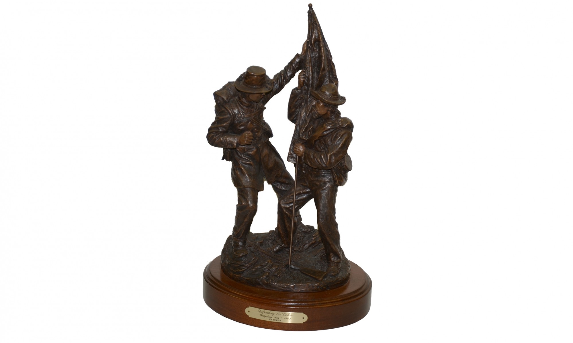 RON TUNISON STATUE “DEFENDING THE COLORS”