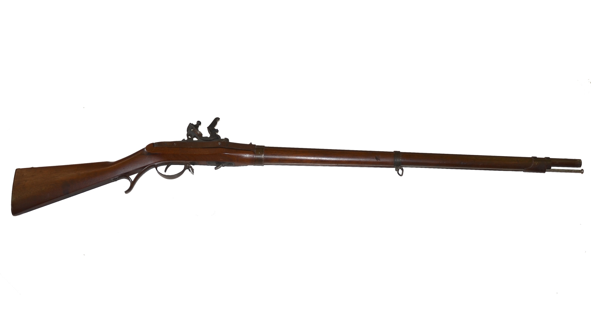 MINTY J. H. HALL HARPERS FERRY M1819 BREECHLOADING FLINTLOCK RIFLE DATED 1839 COMPLETE WITH BAYONET