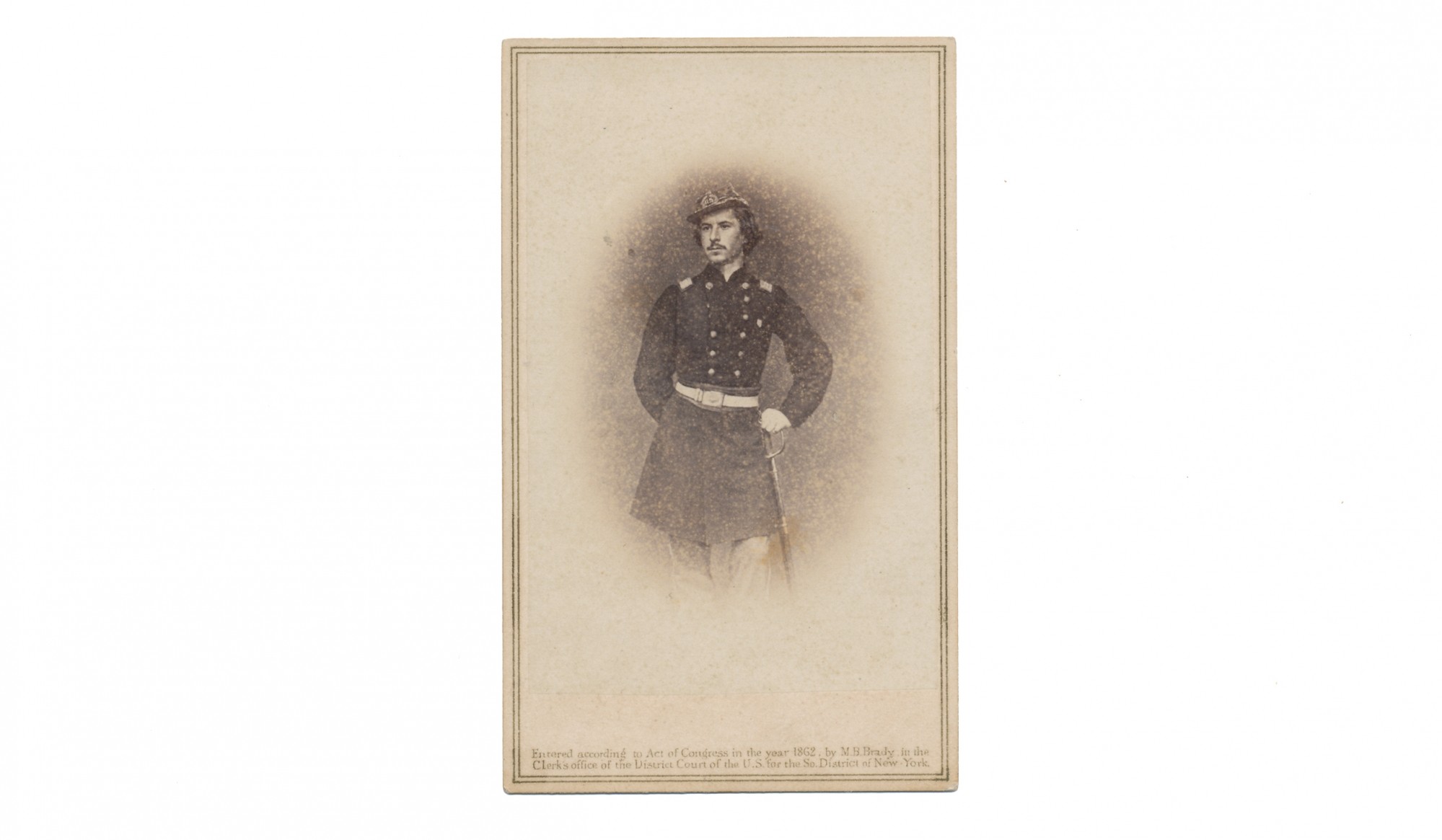 CDV AND STEEL ENGRAVING OF UNION HERO ELMER E. ELLSWORTH