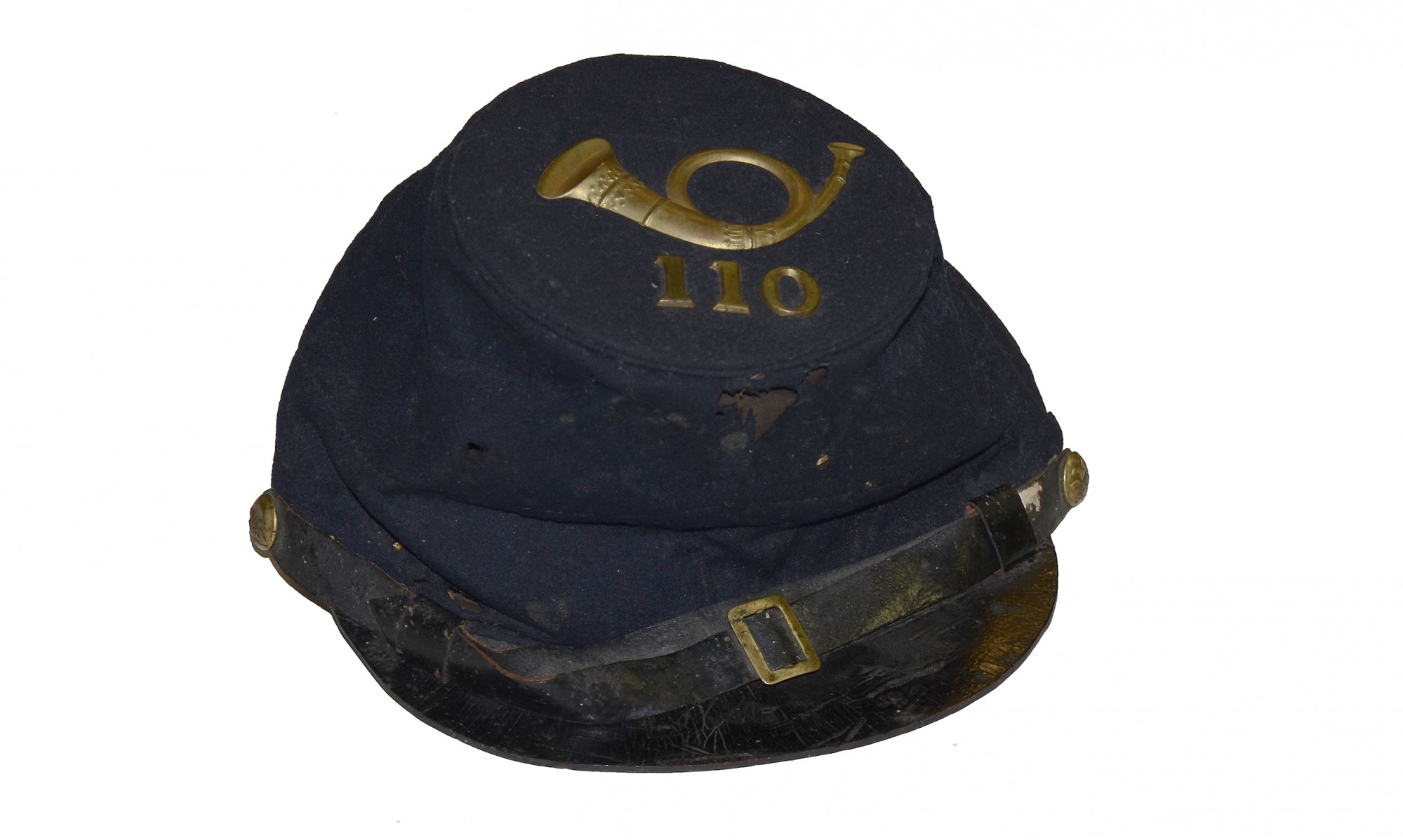 CIVIL WAR UNION ENLISTED MAN’S FORAGE CAP FOR 110TH REGIMENT 