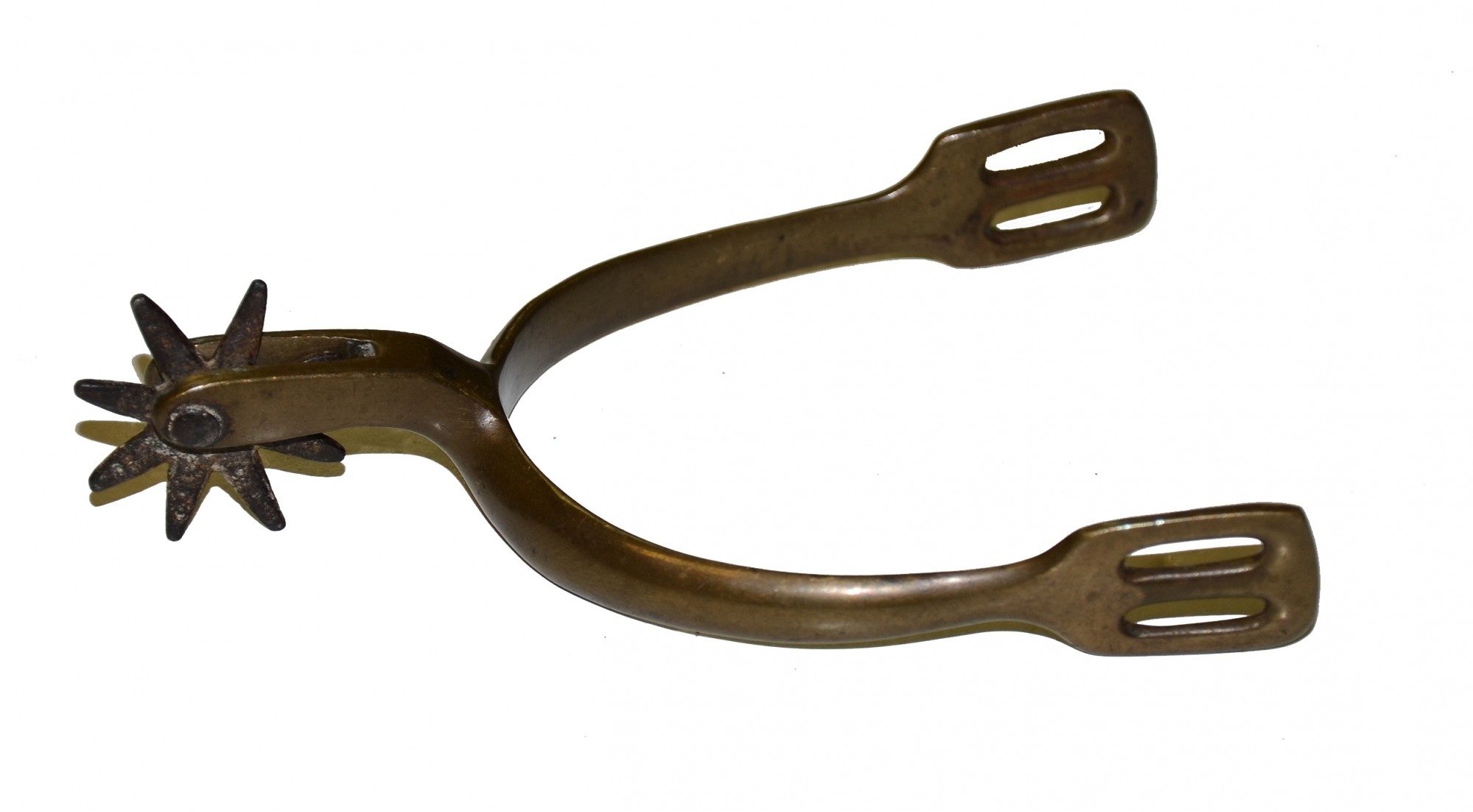 NON-DUG, SINGLE BRASS CS / US SPUR FROM THE ROSENSTEEL FAMILY COLLECTION OF GETTYSBURG