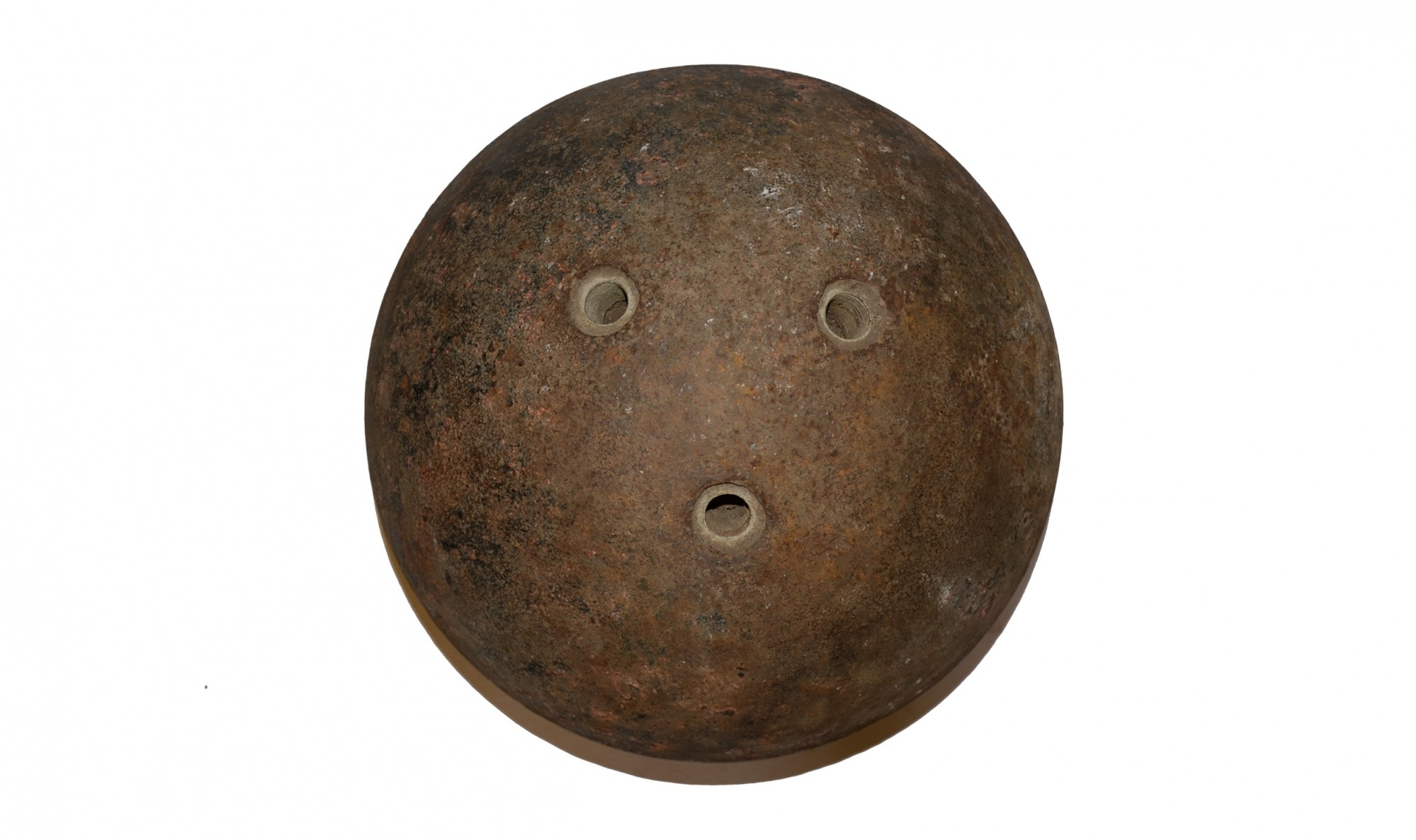 15 Inches Shell NON-EXCAVATED US NAVY 15 INCH TRIPLE FUSED SPHERICAL SHELL — Horse Soldier