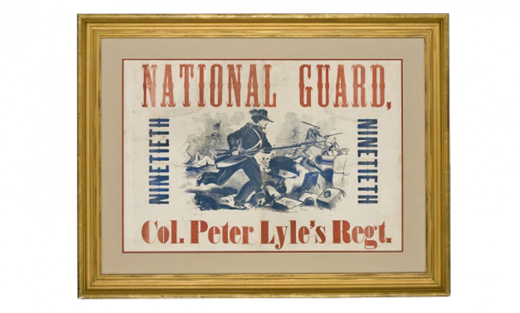 ORIGINAL 90TH PENNSYLVANIA INFANTRY CIVIL WAR RECRUITING BROADSIDE