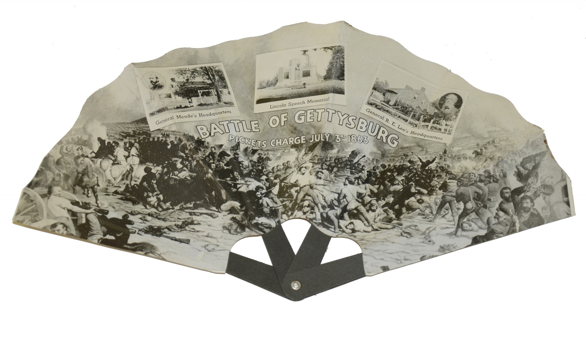 GETTYSBURG SOUVENIR FAN — Horse Soldier