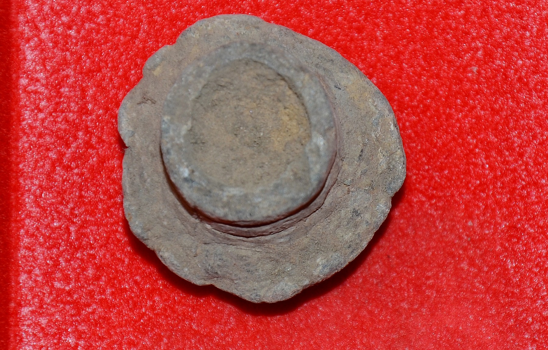 FIRED AND “MUSHROOMED” US MINIE BALL - JOHNS FARM, GETTYSBURG/ROSENSTEEL COLLECTION