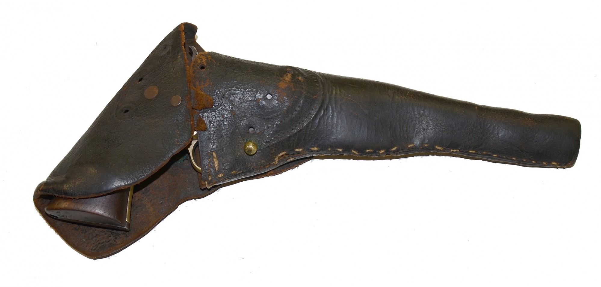CIVIL WAR COLT MODEL 1860 ARMY REVOLVER WITH FLAP HOLSTER