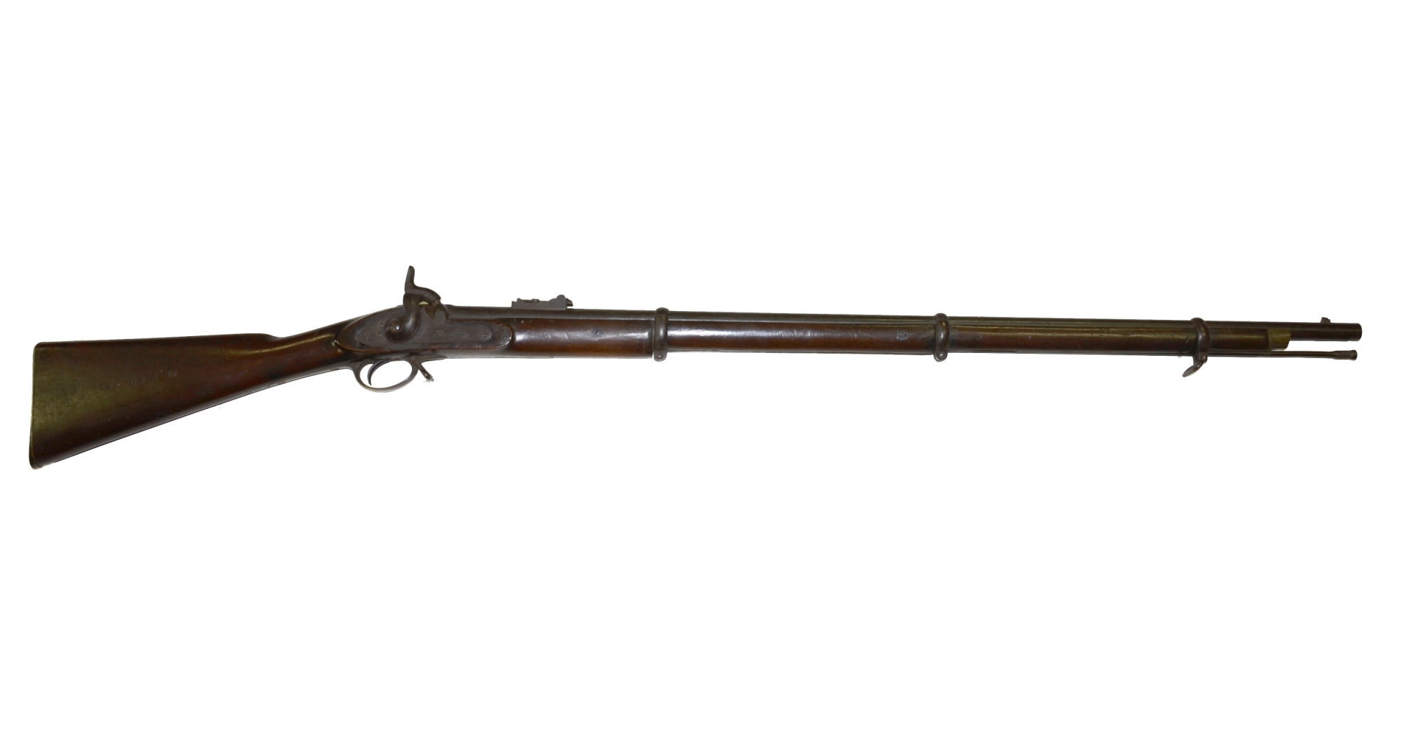 CLASSIC ‘TOWER-MARKED’ BRITISH PATTERN 1853 ENFIELD PERCUSSION MUSKET WITH G.A.R. MARKINGS