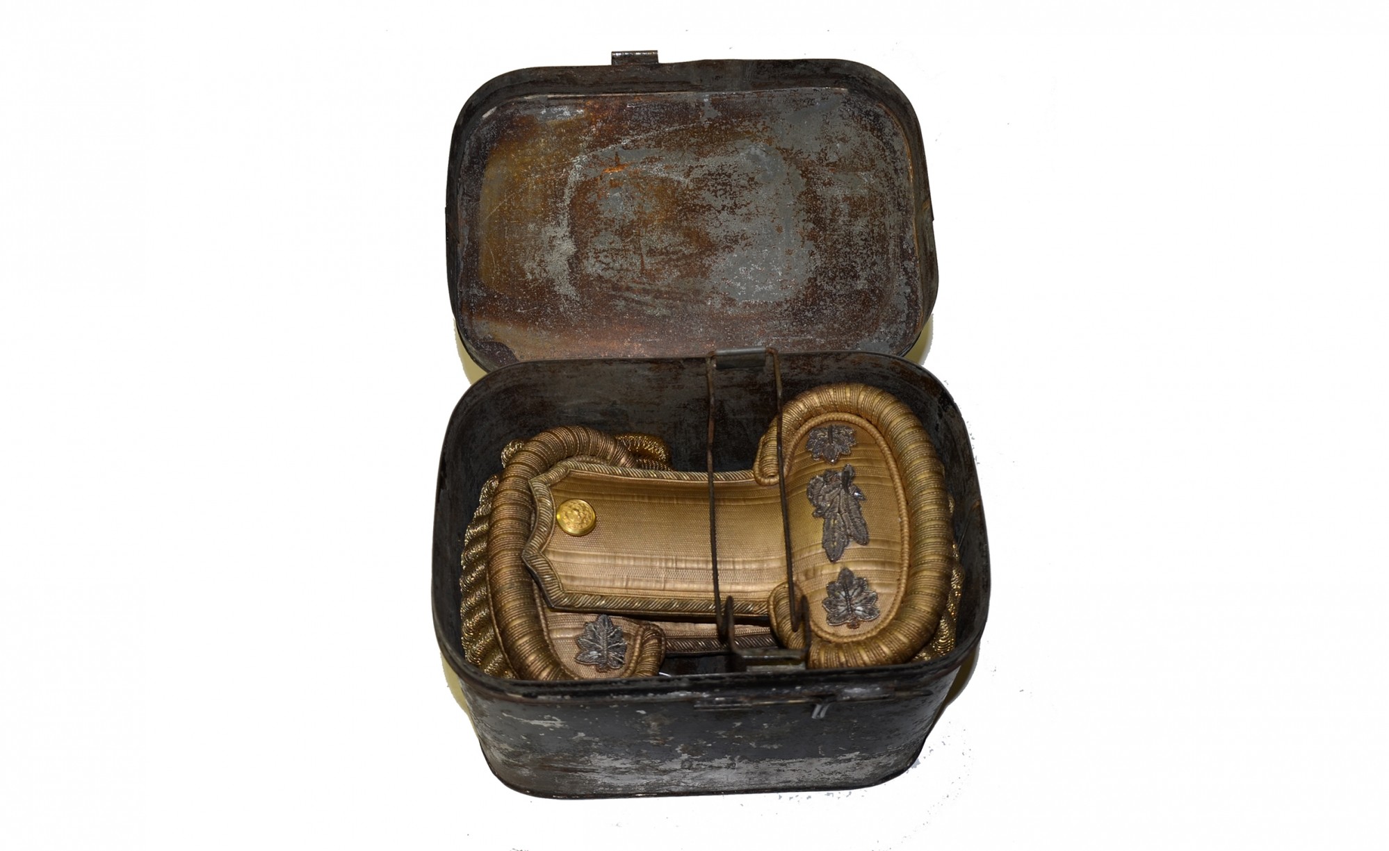 CASED NAVAL PAYMASTER EPAULETTES, CA. 1860s
