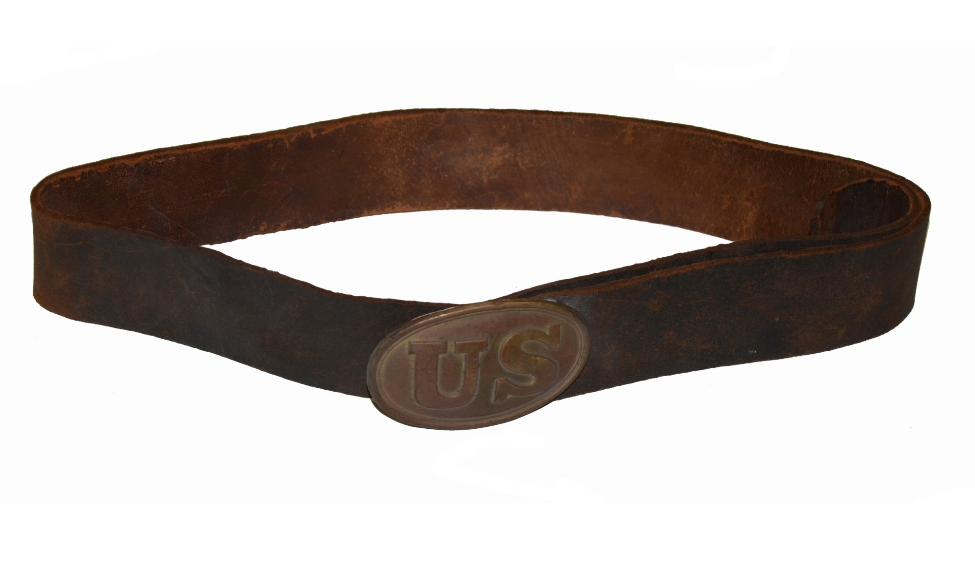 CW ENLISTED DRAGOON BELT WITH “PUPPY PAW” US BUCKLE