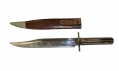 LARGE ENGLISH BOWIE KNIFE WITH SHEATH 1870’S – 1880’S