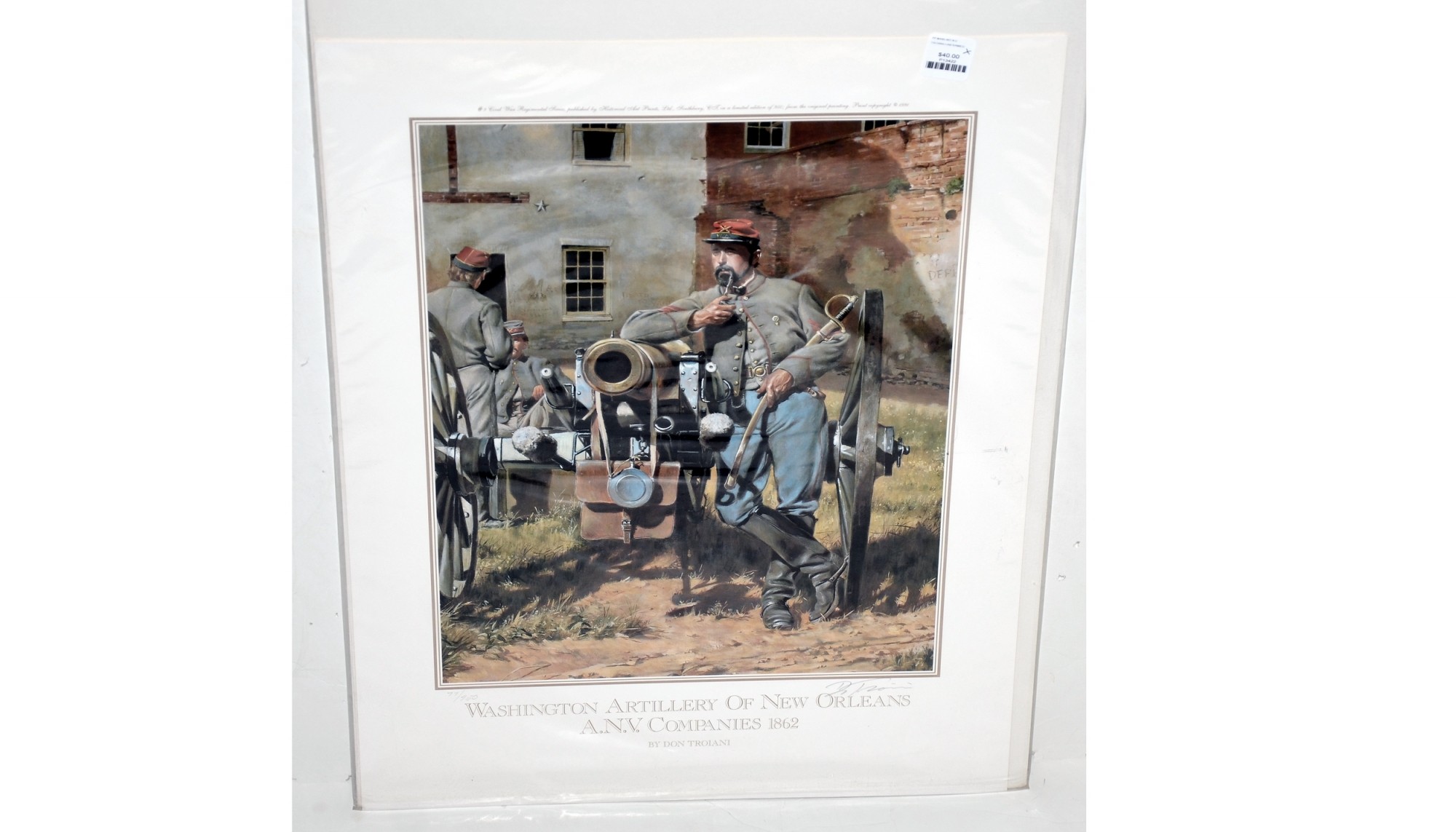 WASHINGTON ARTILLERY OF NEW ORLEANS A.N.V. COMPANIES 1862 – DON TROIANI