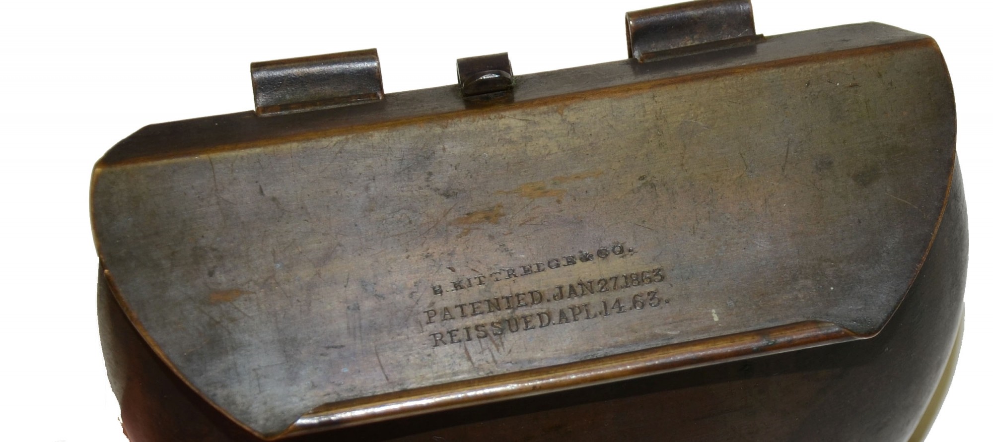 1863 KITTREDGE & CO. CARTRIDGE CONTAINER — Horse Soldier