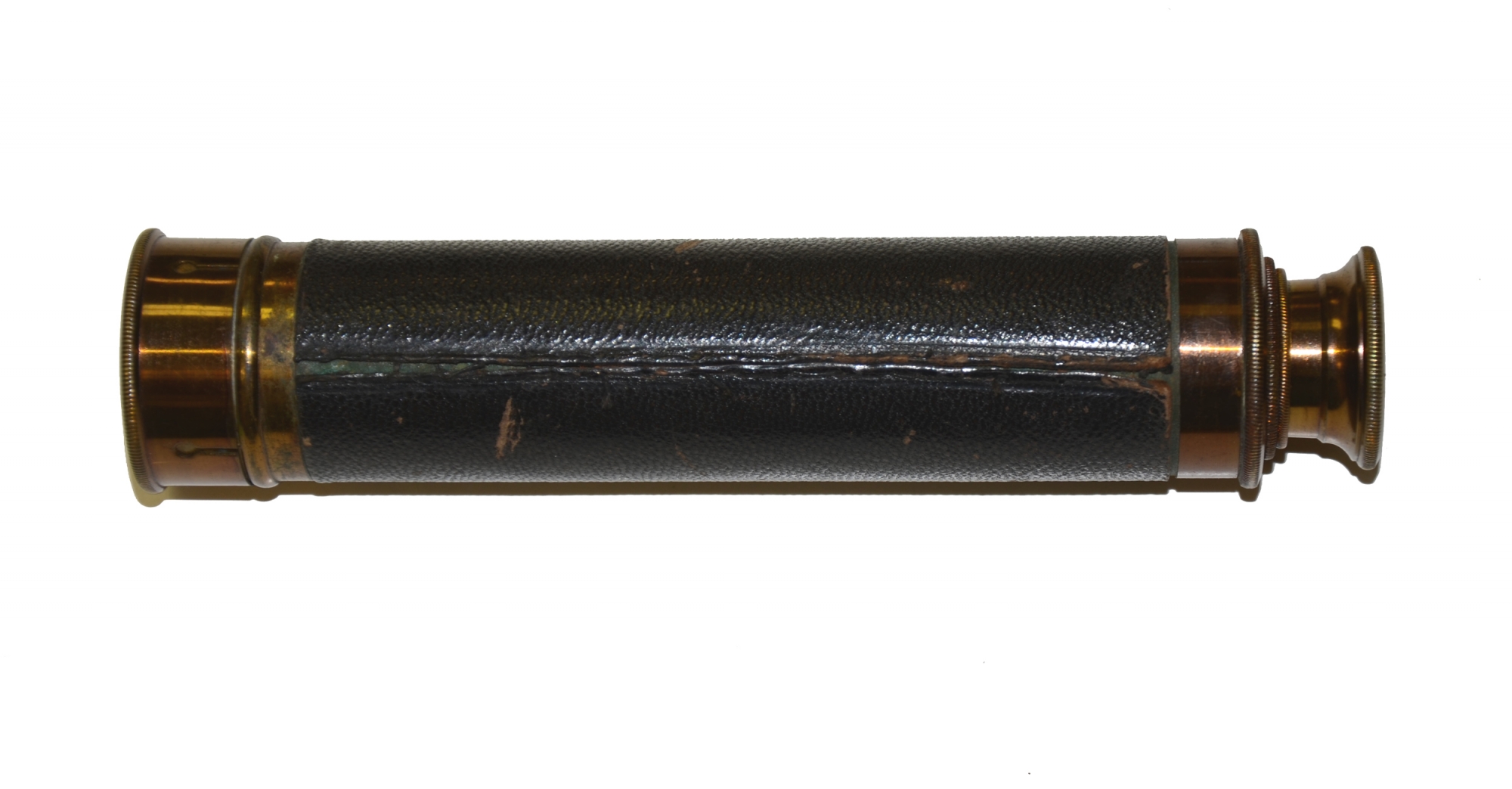 CIVIL WAR ERA FRENCH MANUFACTURED FOUR-FOLD COLLAPSIBLE TELESCOPE 