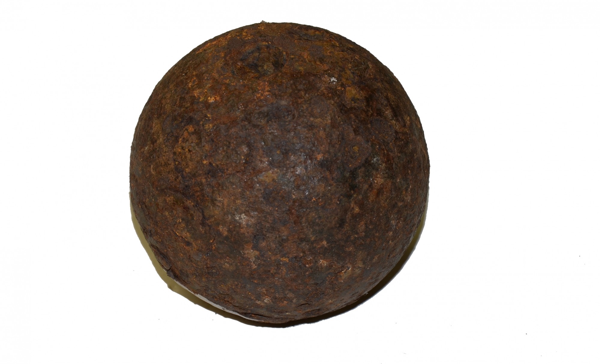CS 12 POUND SPHERICAL CASE SHOT FROM THE SHIELDS MUSEUM, GETTYSBURG