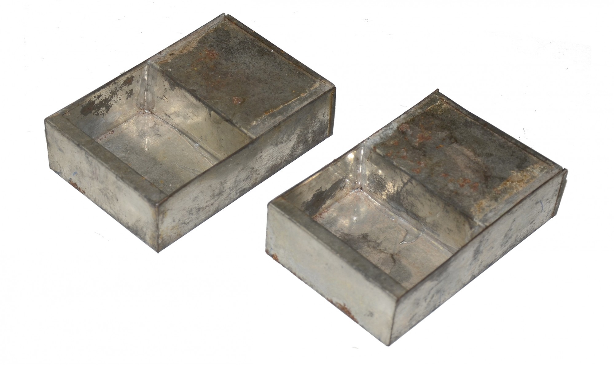 PAIR OF ORIGINAL CARTRIDGE BOX TINS — Horse Soldier