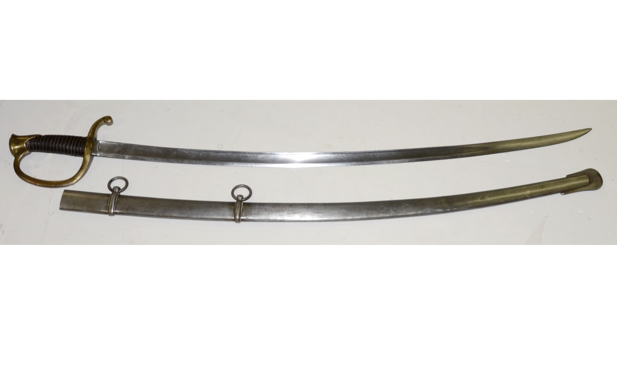 RARE SHEBLE & FISHER MODEL 1840 ARTILLERY SABER WITH SCABBARD