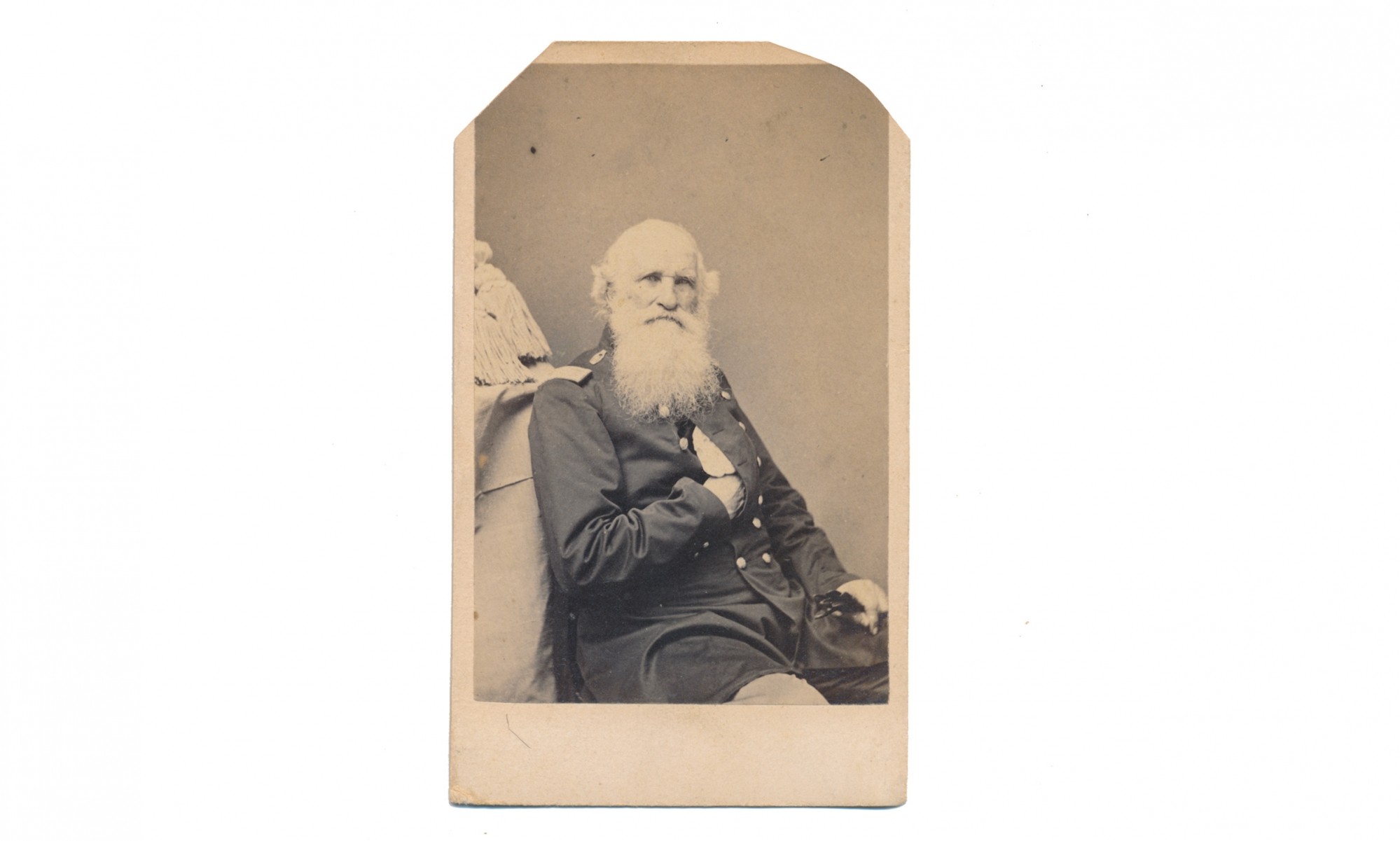 SEATED VIEW OF BREVET BRIGADIER GENERAL GUSTAVUS LOOMIS