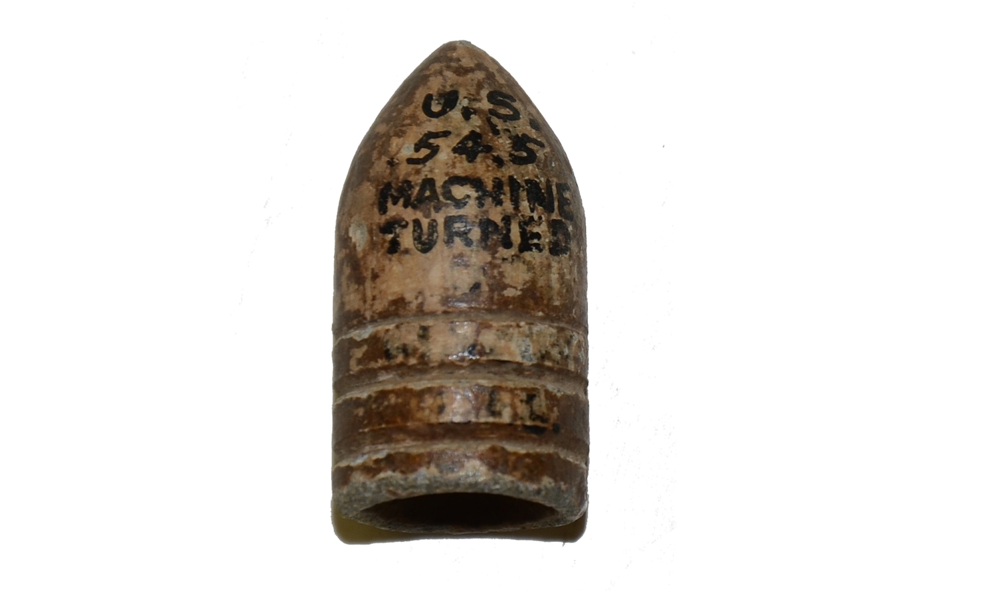 U.S. .54 MACHINE TURNED BULLET FROM THE MAC MASON COLLECTION