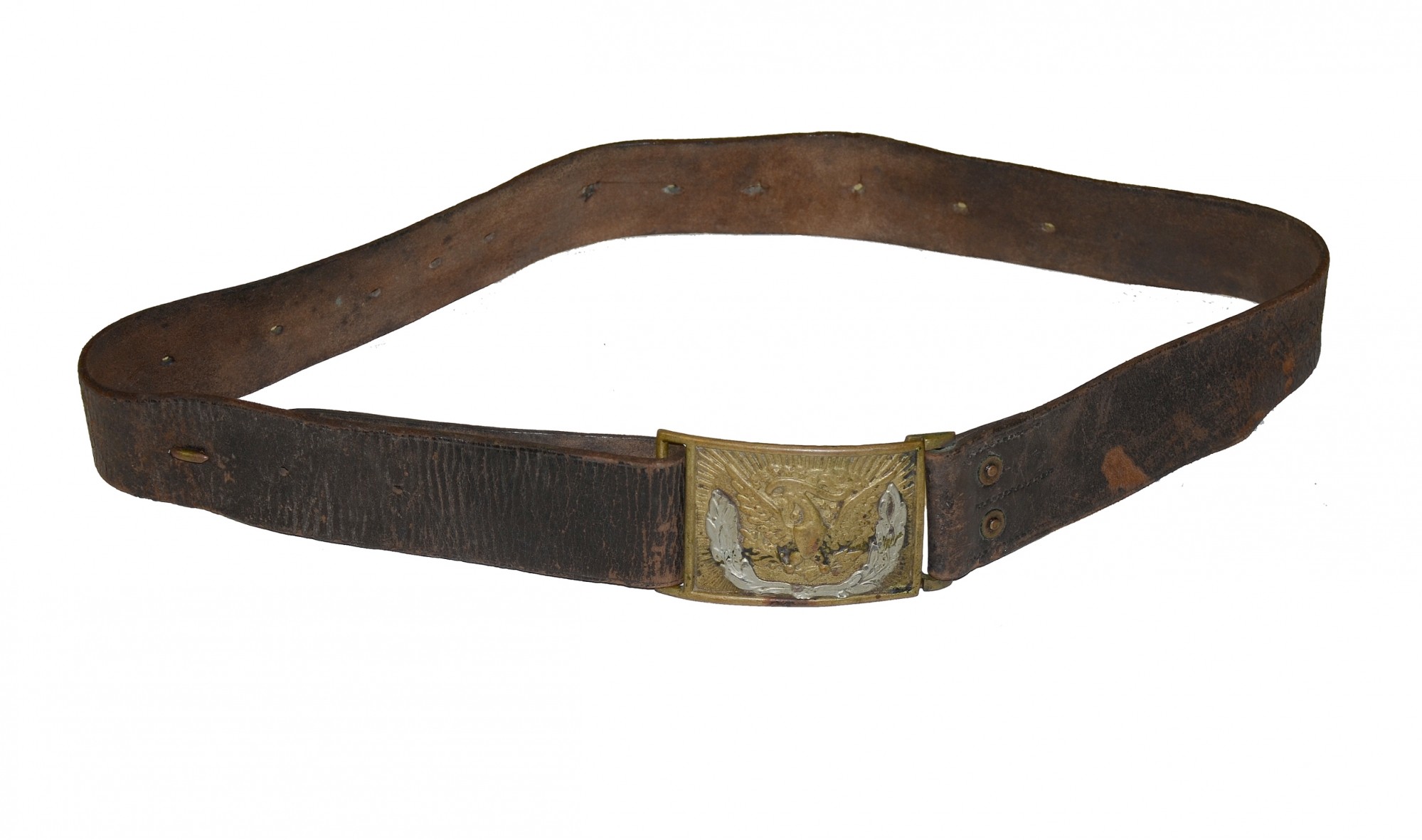CIVIL WAR NCO BELT WITH BUCKLE AND KEEPER