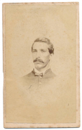 BUST VIEW CDV ATTRIBUTED TO 2ND NEW YORK HEAVY ARTILLERY SOLDIER