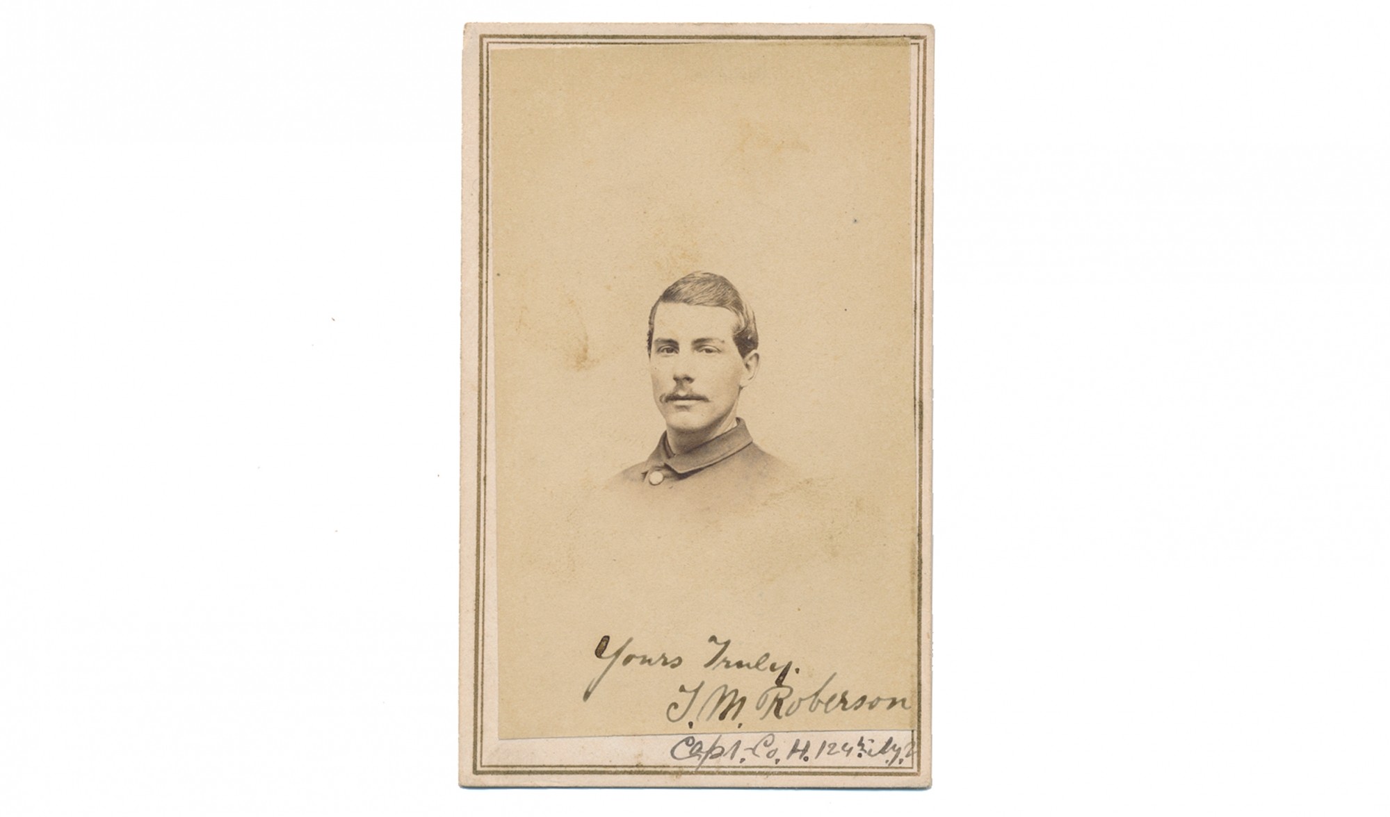 CDV OF CAPTAIN THEODORE M. ROBERSON, 124th NEW YORK INFANTRY