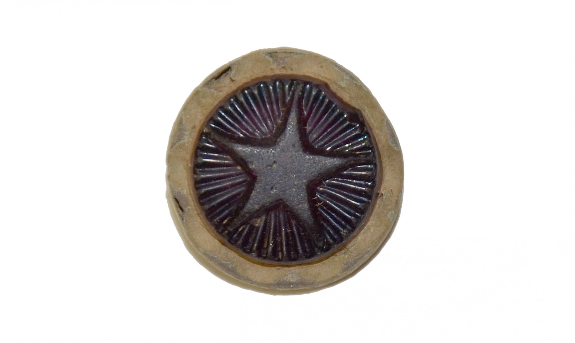 GUTTA PERCHA BUTTON RECOVERED NEAR CULP’S HILL — Horse Soldier