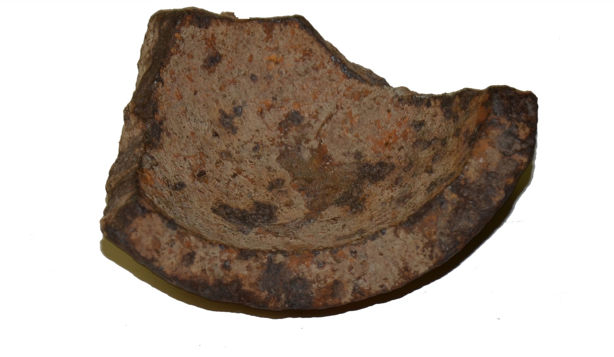 US/CS 4.25 INCH 12 POUND SPHERICAL SHELL FRAGMENT RECOVERED AT GETTYSBURG