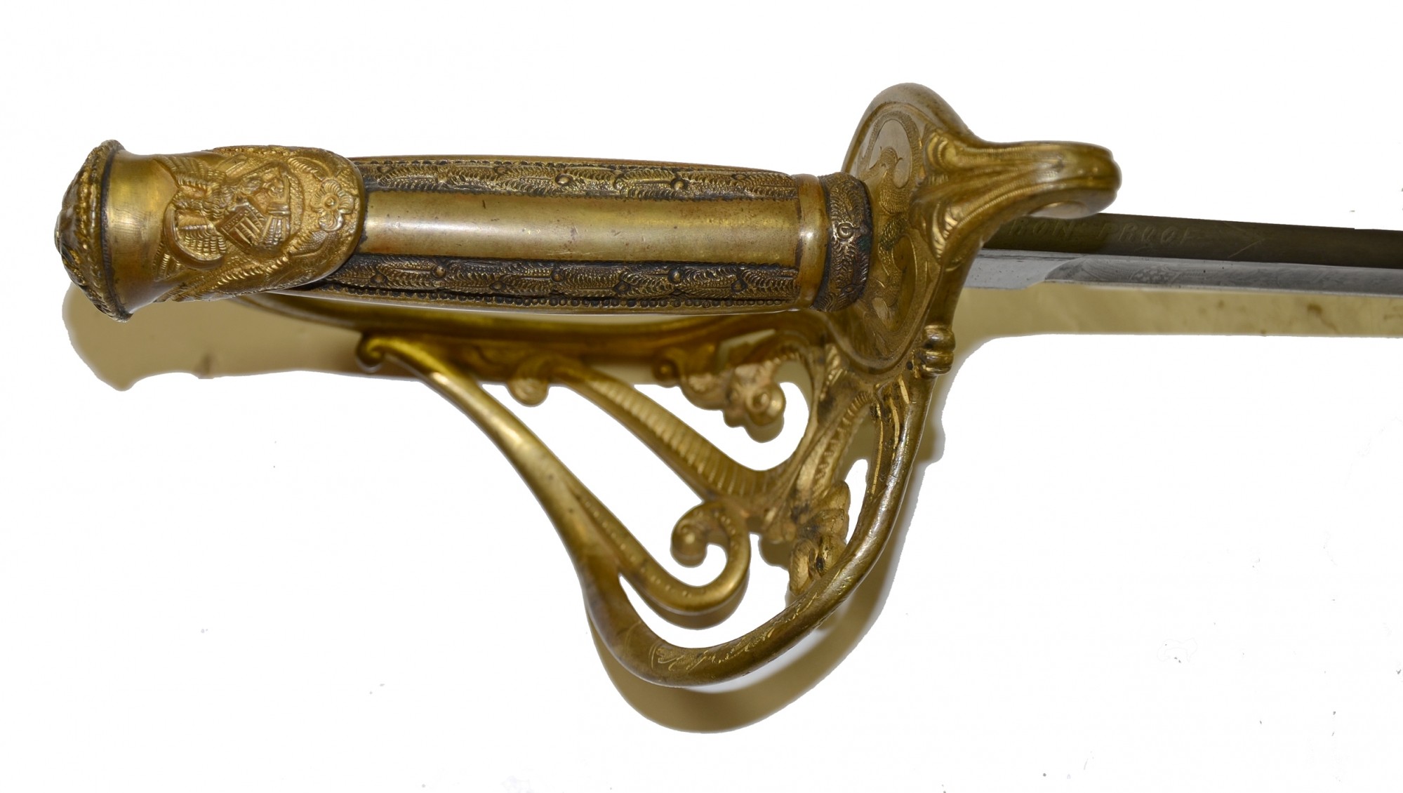 HANDSOME CAVALRY OFFICER’S SABRE IDENTIFIED TO THOMAS C. WEBBER, 1ST ...