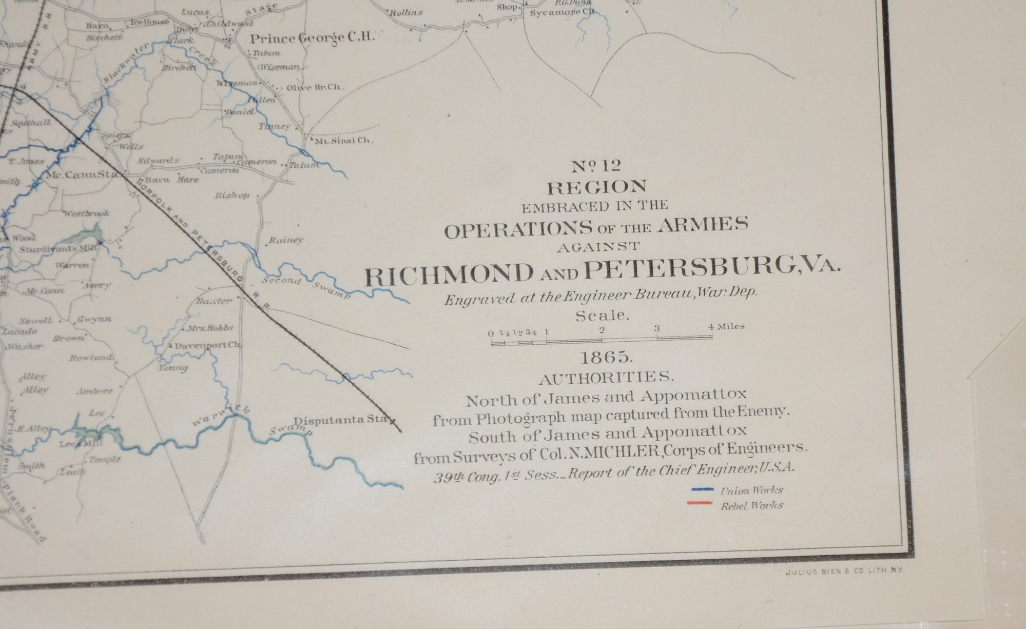 MAPS OF GRANT'S CENTRAL VIRGINIA CAMPAIGN AND OPERATIONS OF THE ARMIES ...