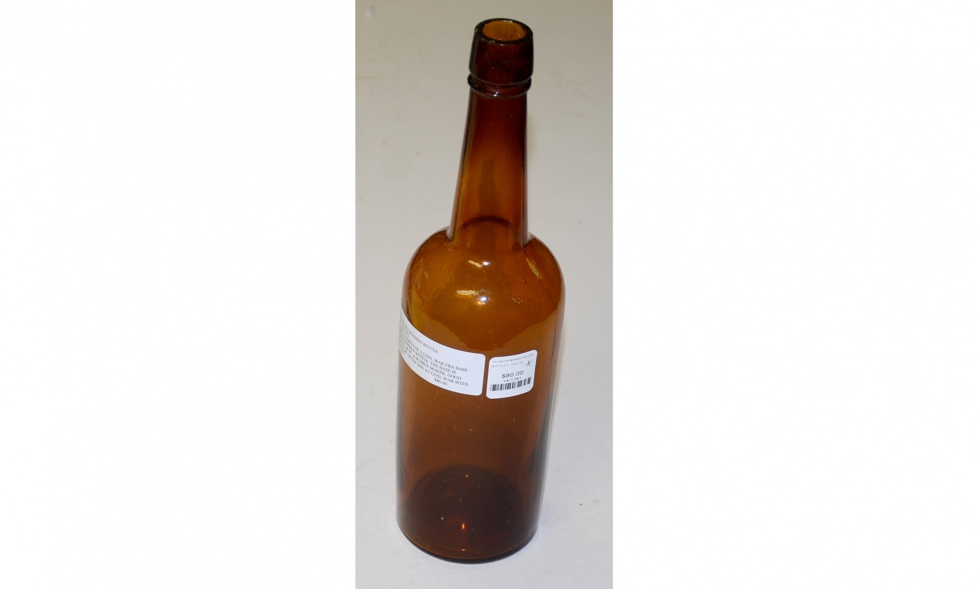 CIVIL WAR ERA WHISKEY BOTTLE, CIRCA 1858-1870