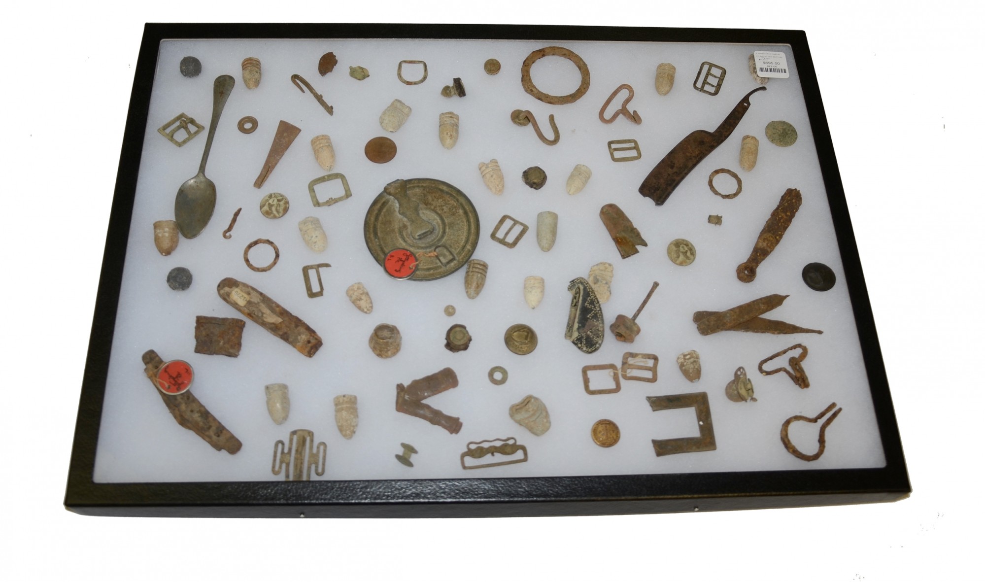 LARGE GETTYSBURG RELIC DISPLAY