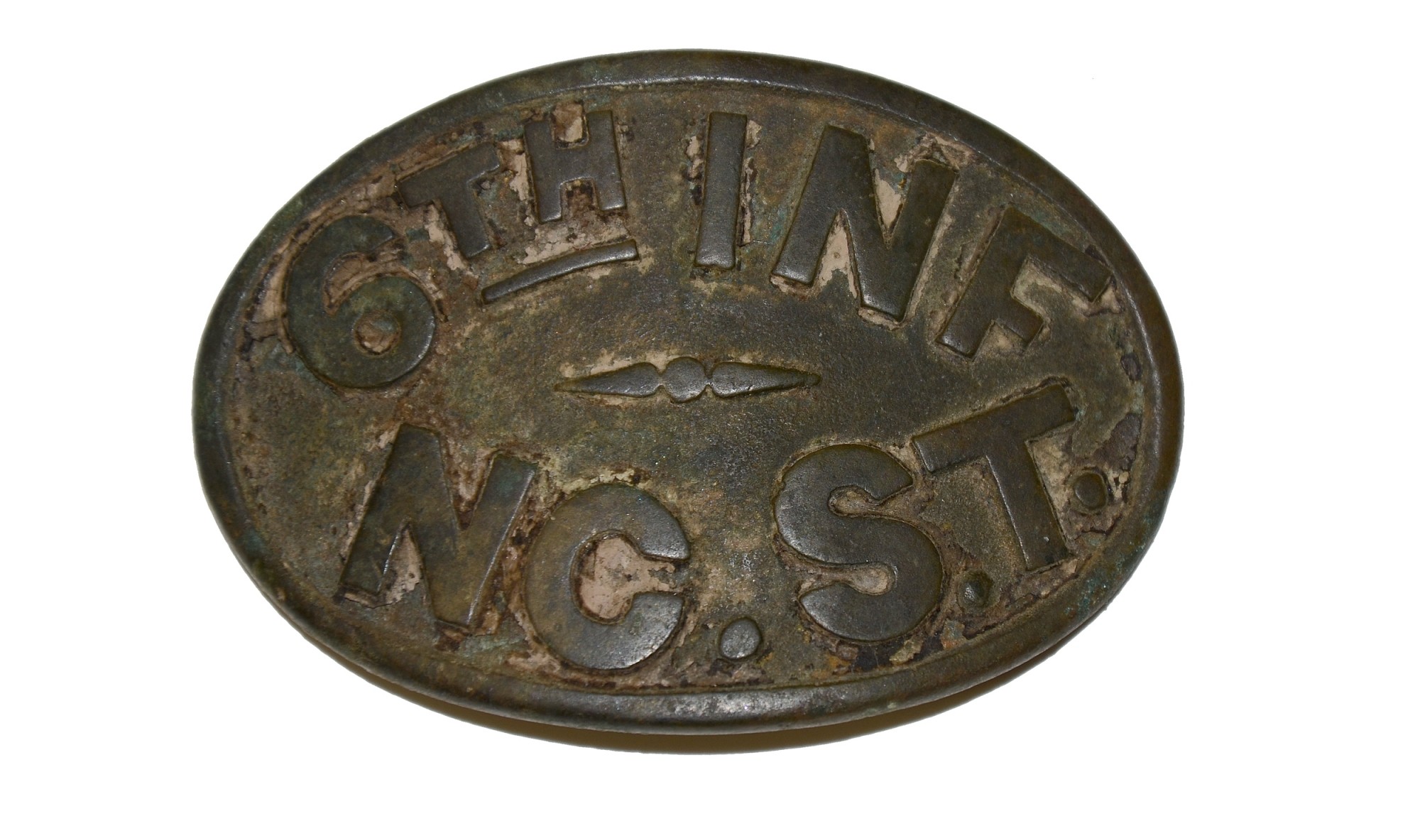6TH NORTH CAROLINA STATE BELT PLATE