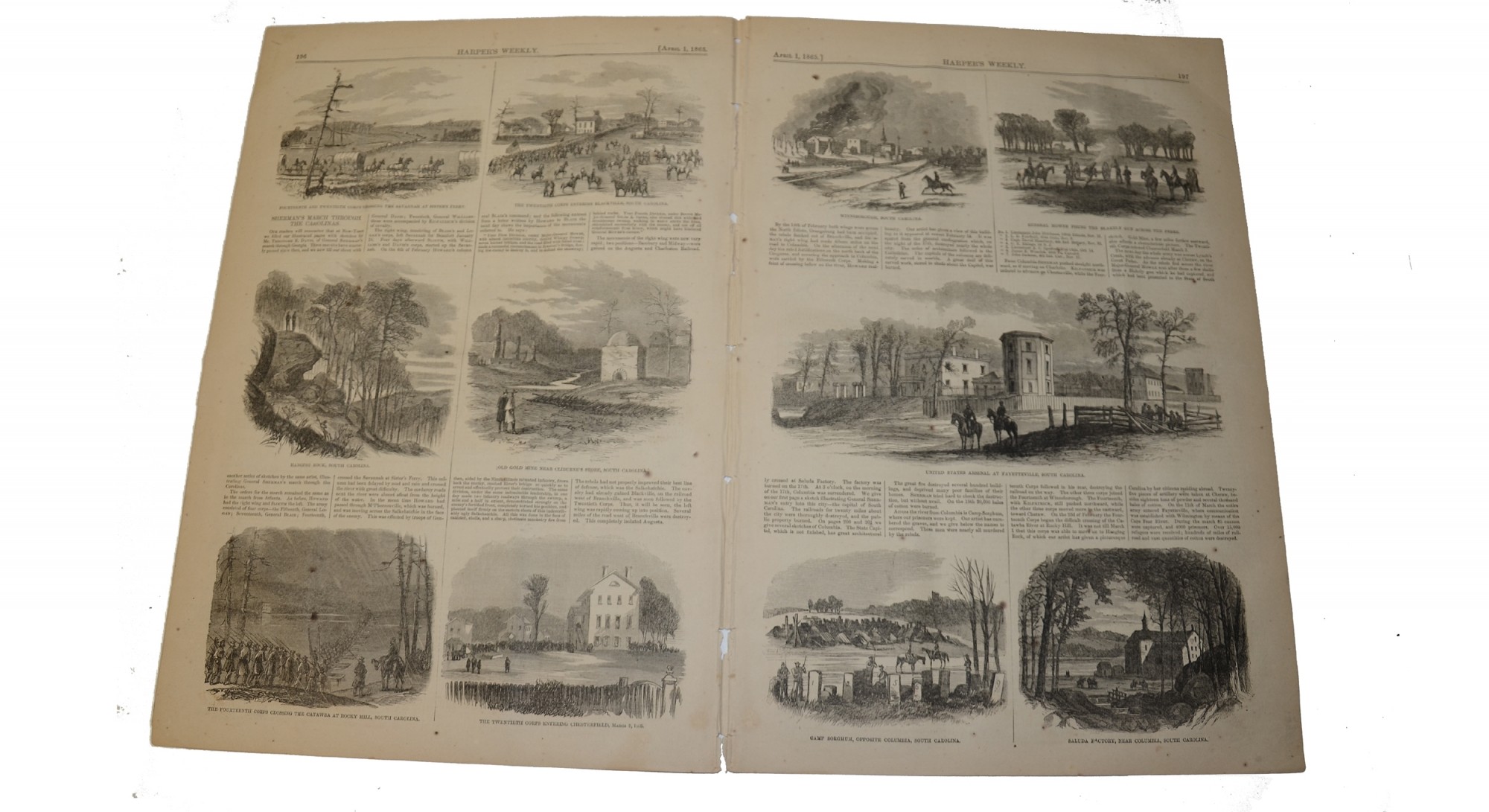 HARPER’S WEEKLY, NEW YORK, April 1, 1865 SHERMAN IN THE CAROLINAS