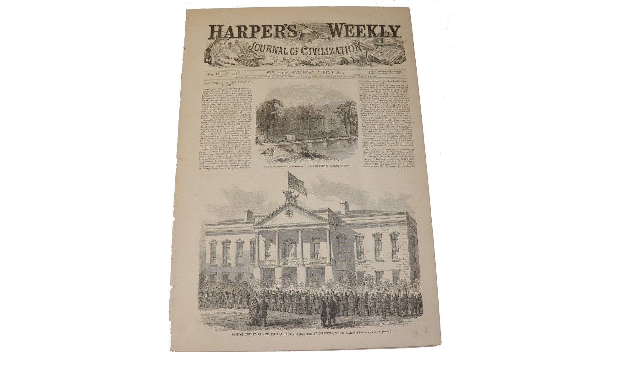 HARPER’S WEEKLY, NEW YORK, APRIL 8, 1865 SHERMAN’S MARCH THROUGH THE