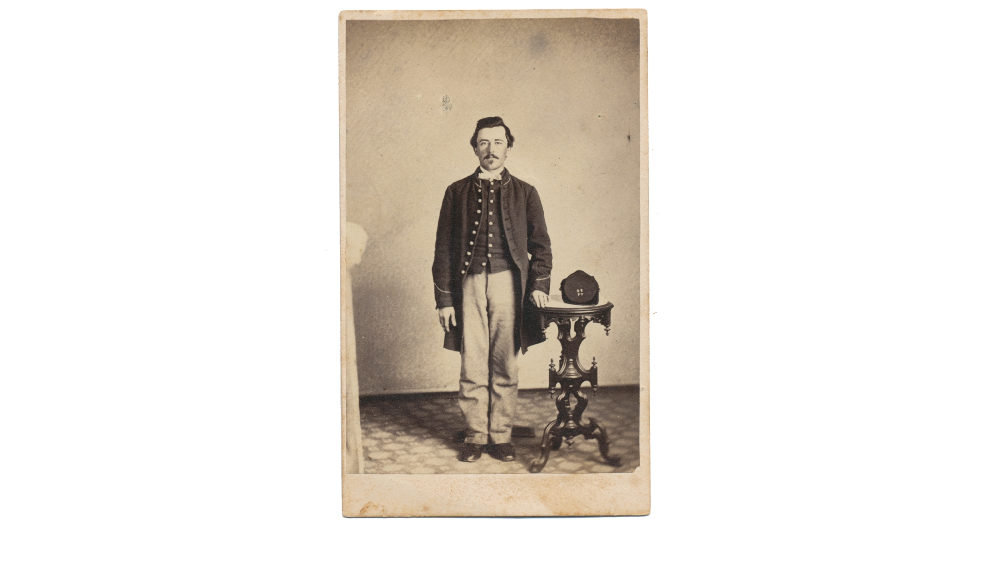 CDV OF A SOLDIER IN 93RD PENNSYLVANIA VOLUNTEER INFANTRY