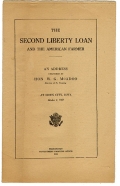 THE SECOND LIBERTY LOAN AND THE AMERICAN FARMER - BOOKLET