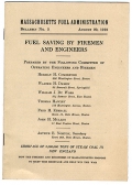 PAMPHLET - FUELS SAVING BY FIREMAN AND ENGINEERS