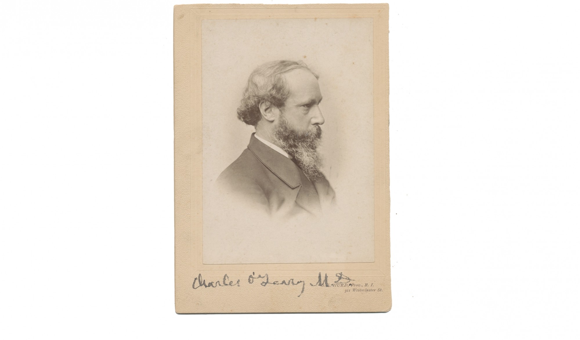 CABINET CARD PHOTOGRAPH OF CHARLES O’LEARY, M.D., CIVIL WAR SURGEON