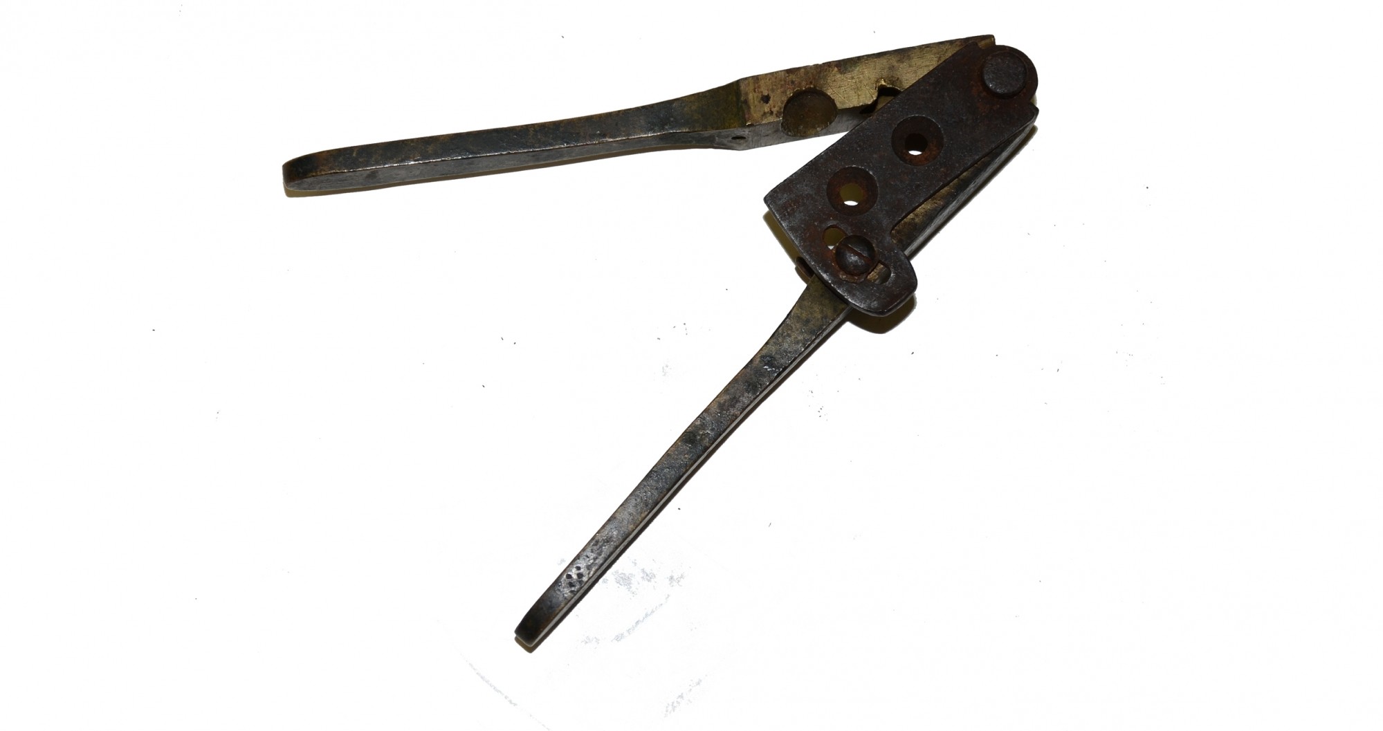 BRASS .36 CALIBER BULLET MOLD, MARKED MASS. ARMS CO.
