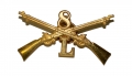 1896 CAP INSIGNIA FOR COMPANY L, 8TH US INFANTRY