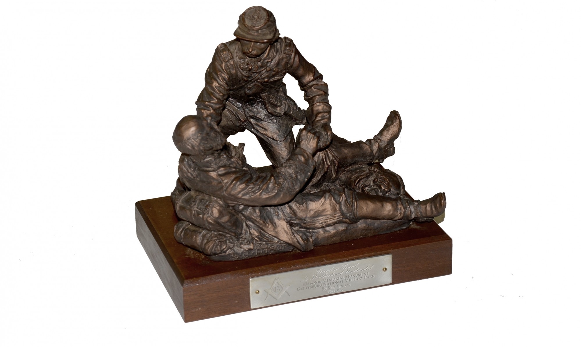 RON TUNISON STATUE “FRIEND TO FRIEND  - A BROTHERHOOD UNDIVIDED”
