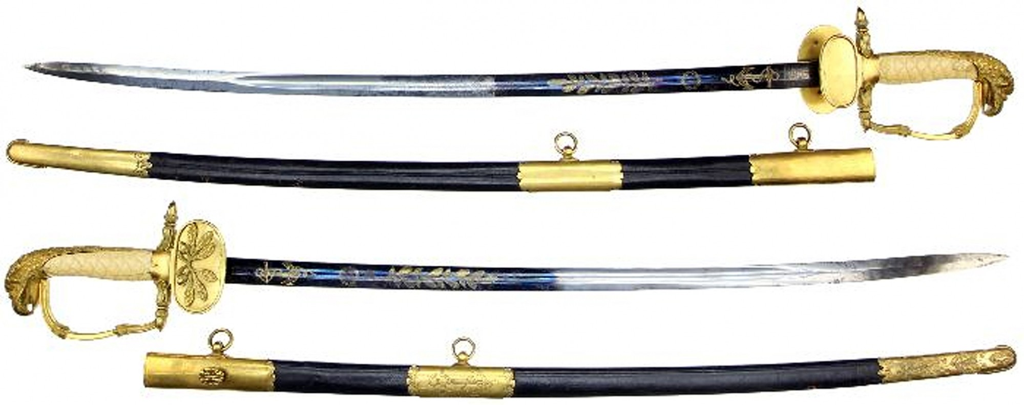US NAVY EAGLE POMMEL SWORD ID’D TO PERCIVAL DRAYON, WHO SERVED HIS COUNTRY FOR 38 YEARS