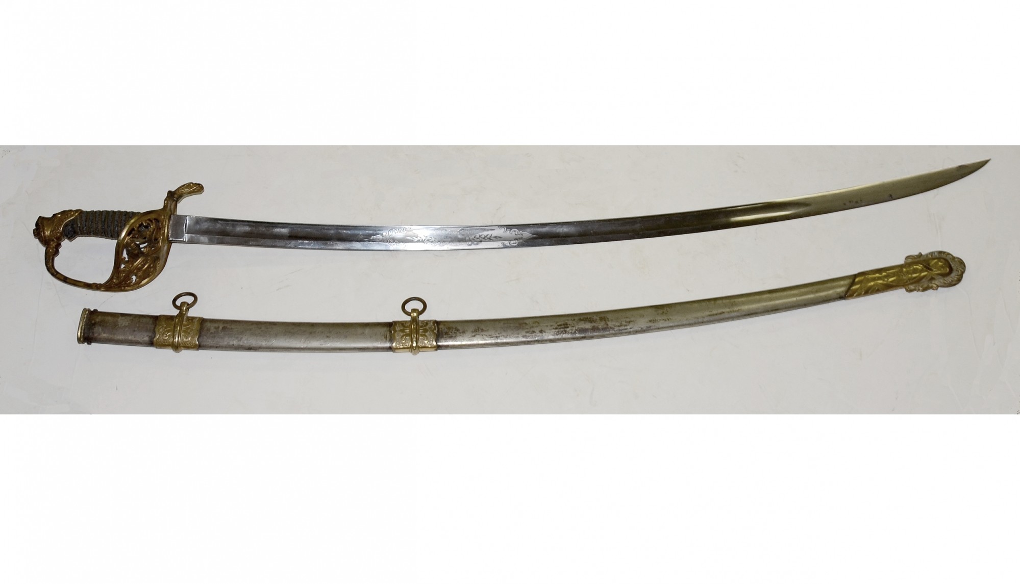 HIGH GRADE NON-REGULATION W. CLAUBERG CAVALRY OFFICER’S SABRE ID’D TO 1ST LT. JACOB MILLER, BATTERY A, MARYLAND JUNIOR LIGHT ARTILLERY