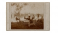 CABINET CARD OF G.A.R. VETERANS HAVING A PICNIC