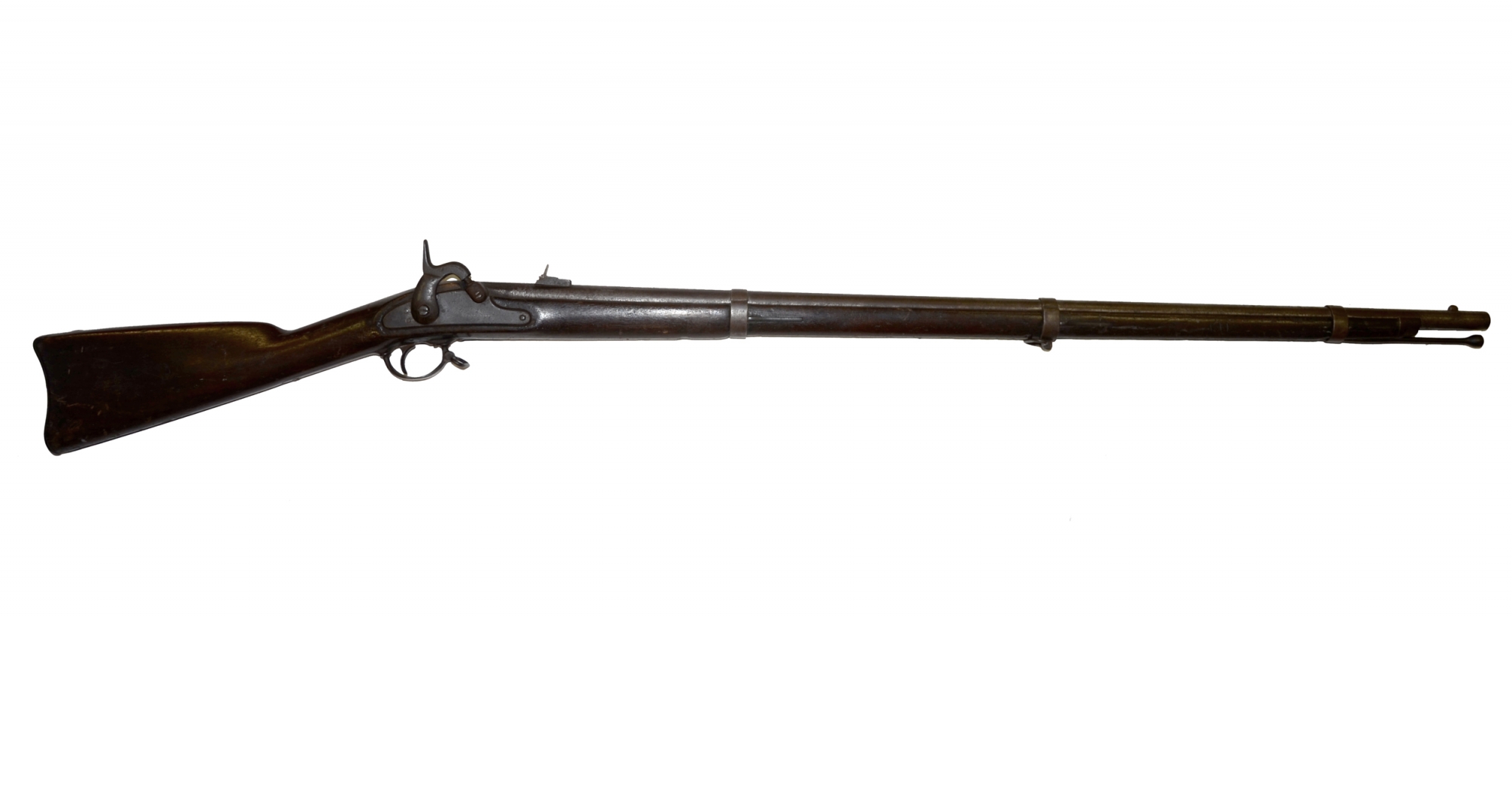 MODEL 1861 SPRINGFIELD RIFLE MUSKET DATED 1861, CONFEDERATE RECONDITIONED