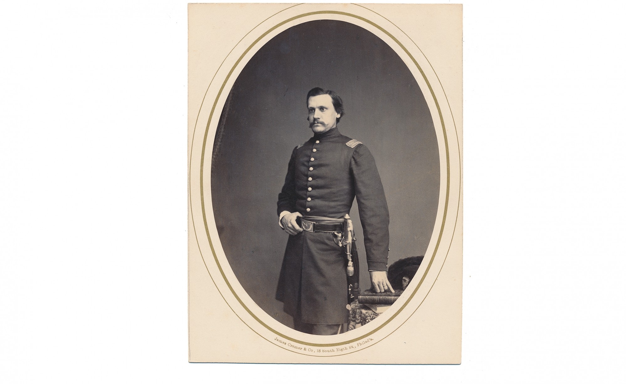 ALBUMEN PHOTOGRAPH OF PETER DIRCK KEYSER, 91ST PENNSYLVANIA INFANTRY