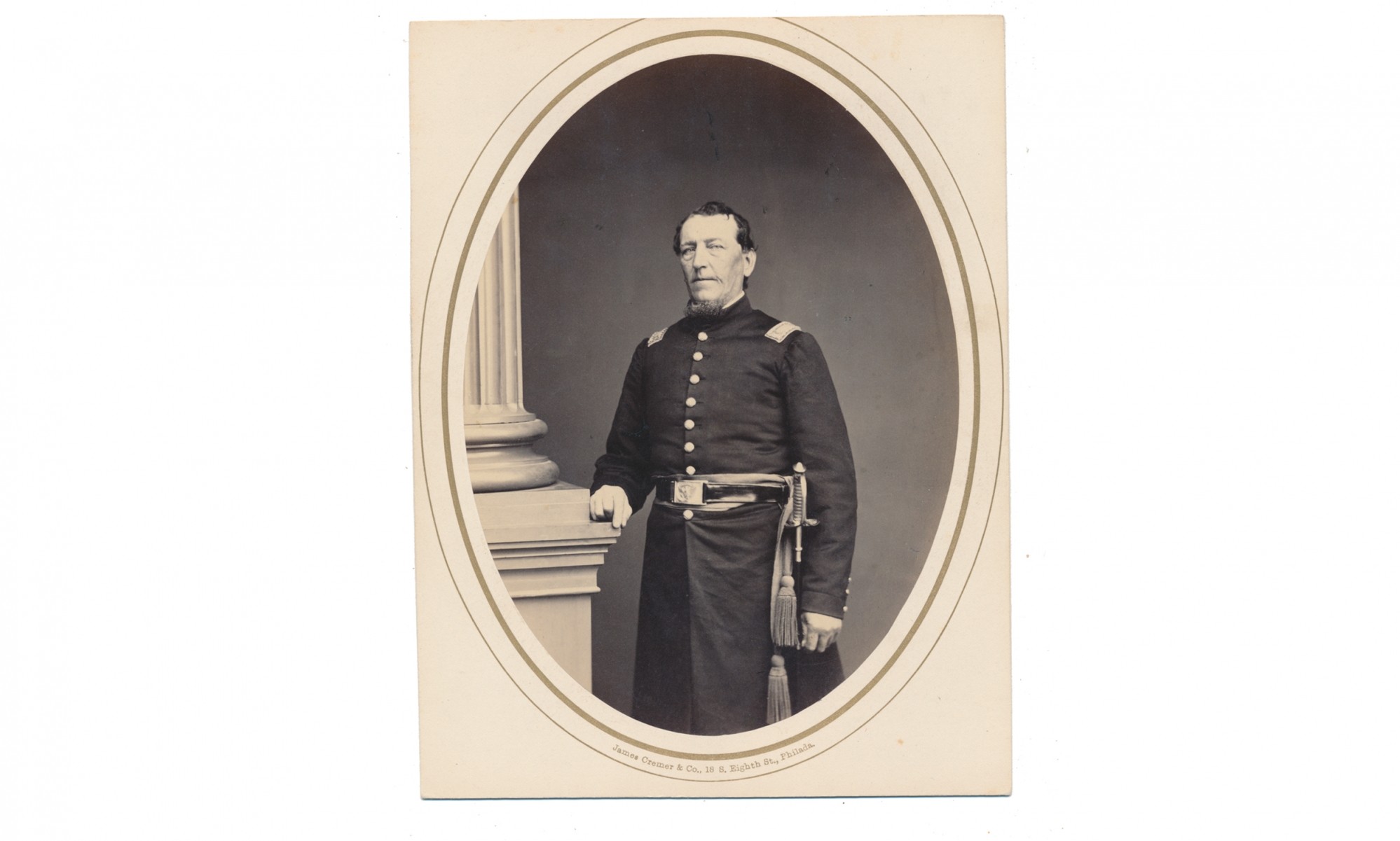 ALBUMEN PHOTOGRAPH OF CAPT. JAMES E. SULGER, 91ST PENNSYLVANIA INFANTRY