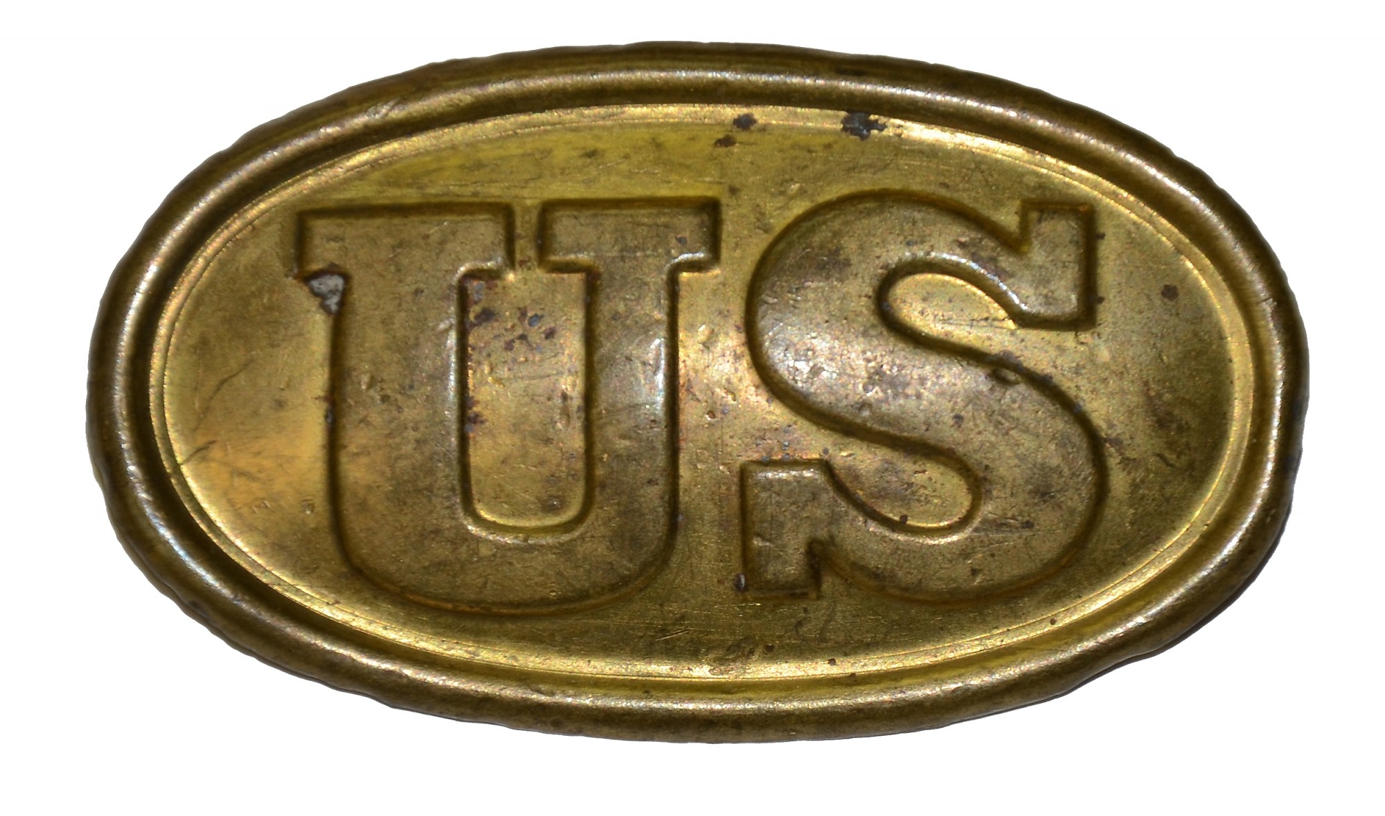 SMALL 1839 PATTERN US CARTRIDGE BOX PLATE