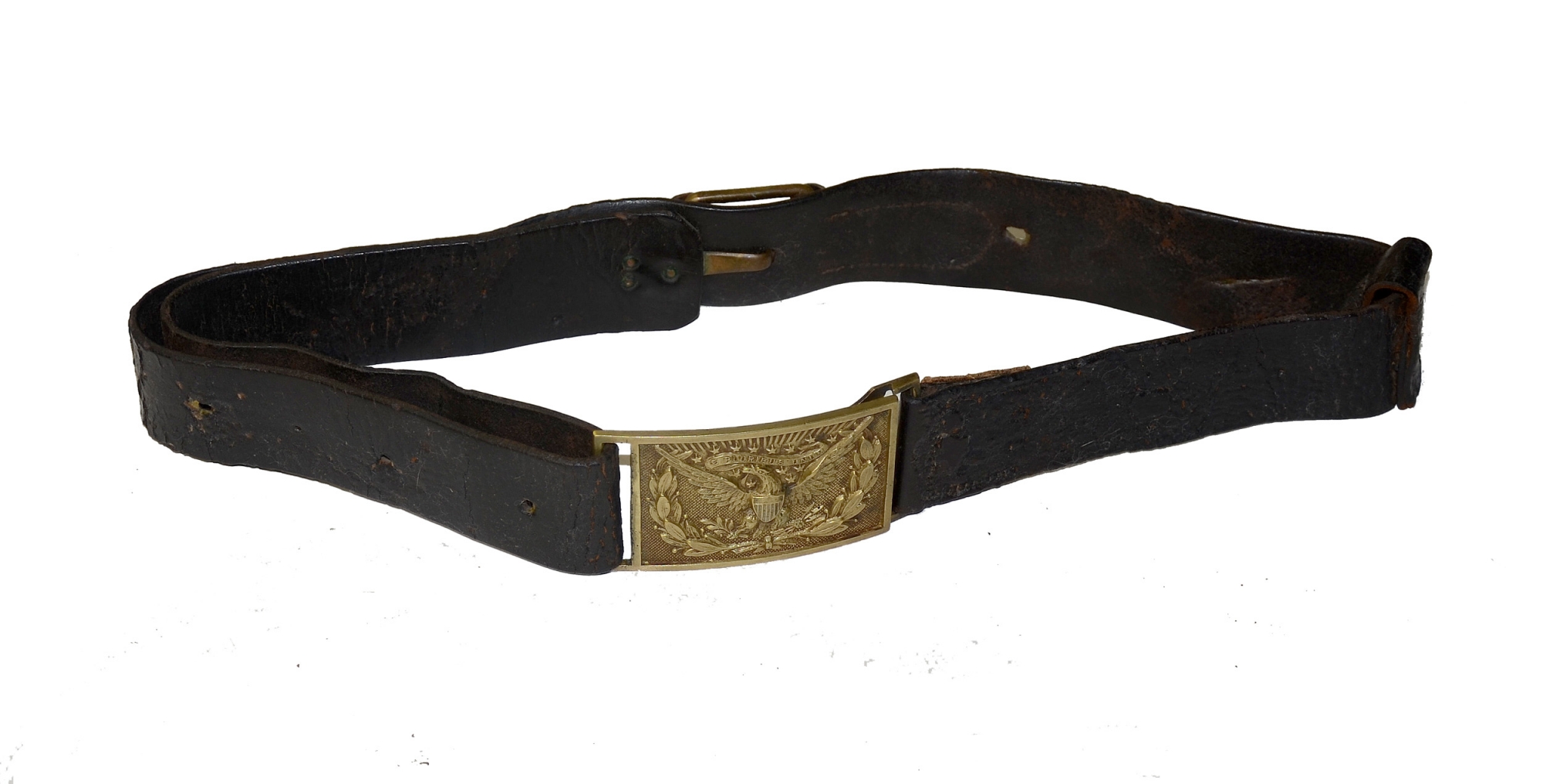 CIVIL WAR US MODEL 1851 CAVALRY OFFICER'S SWORD BELT WITH PLATE